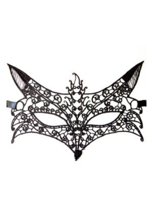 Masque souple dentelle noire - 100825